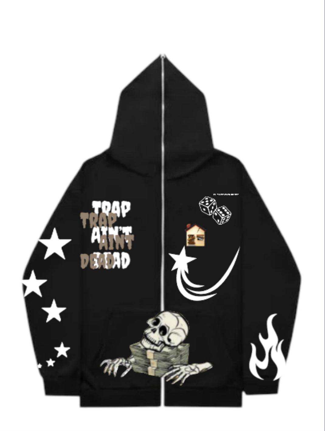 (trapaintdead) zip up hoodies