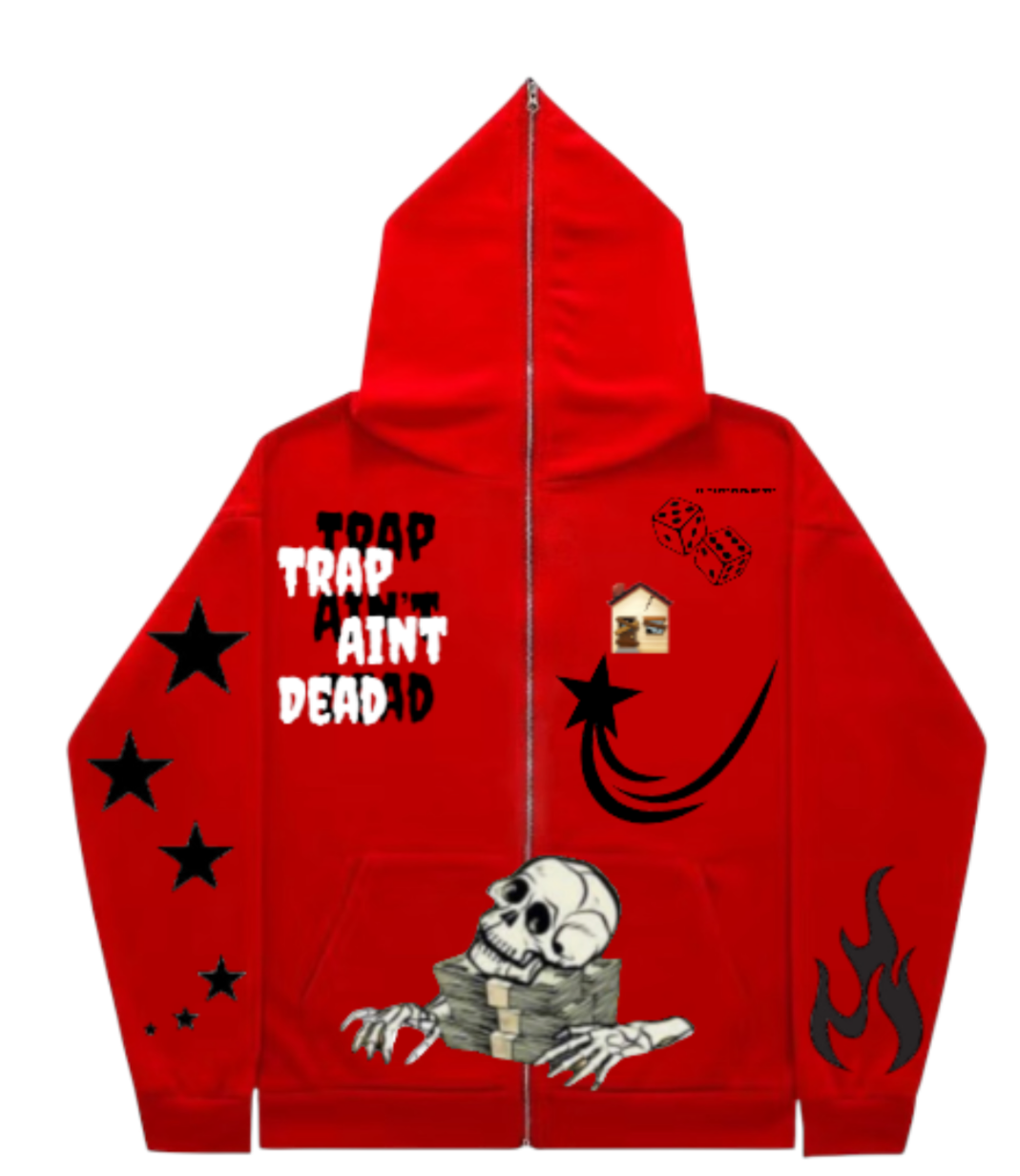 (trapaintdead) zip up hoodies