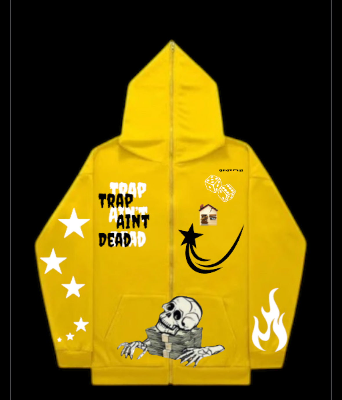 (trapaintdead) zip up hoodies